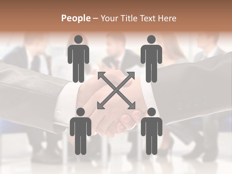 Partnership Unite Closeup PowerPoint Template
