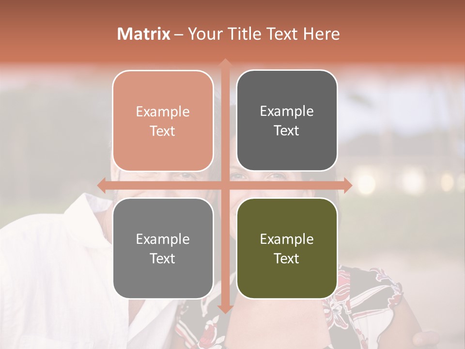 Romantic Embracing Candid PowerPoint Template