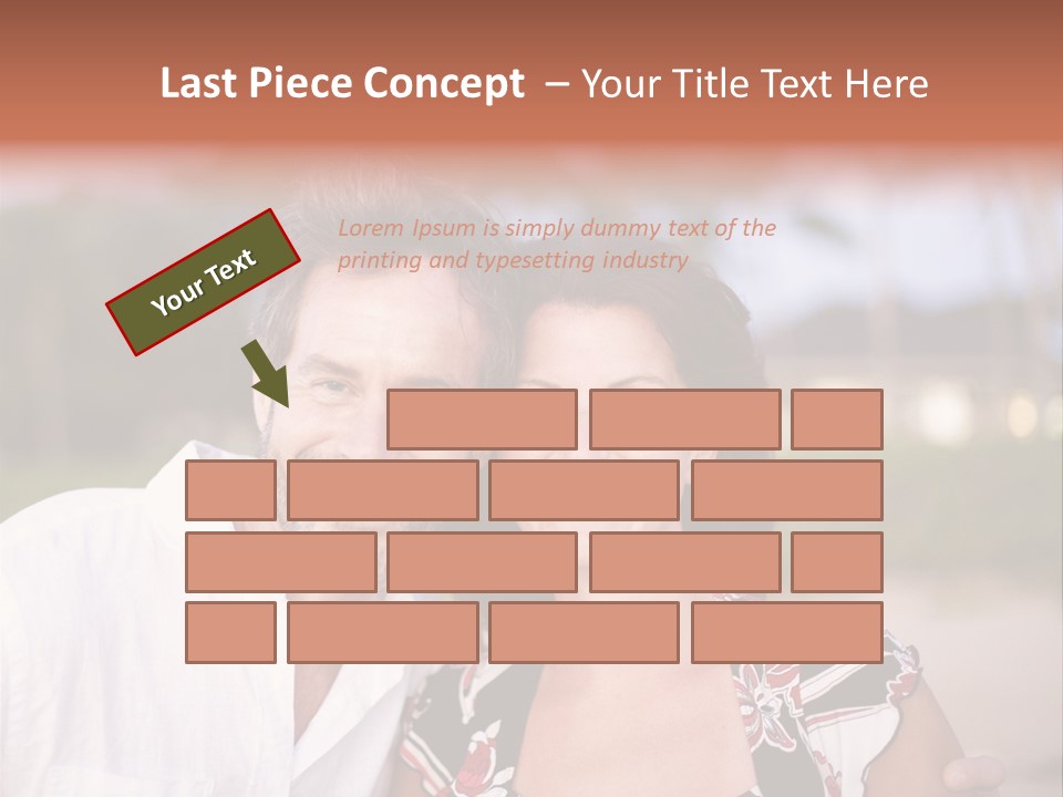 Romantic Embracing Candid PowerPoint Template