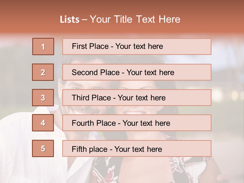 Romantic Embracing Candid PowerPoint Template