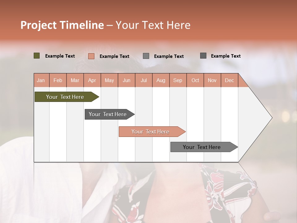 Romantic Embracing Candid PowerPoint Template