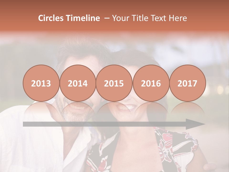 Romantic Embracing Candid PowerPoint Template