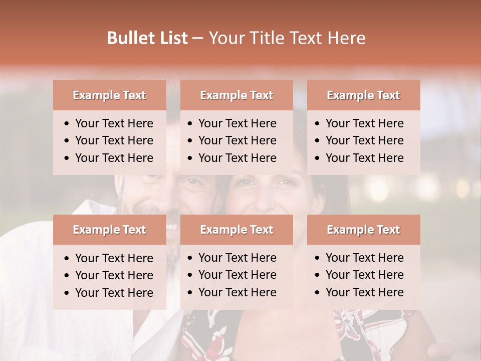 Romantic Embracing Candid PowerPoint Template