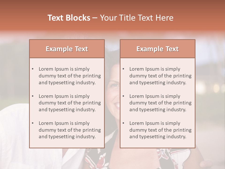 Romantic Embracing Candid PowerPoint Template