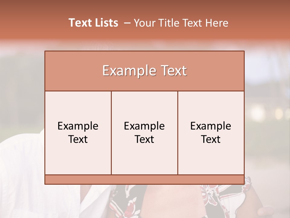 Romantic Embracing Candid PowerPoint Template