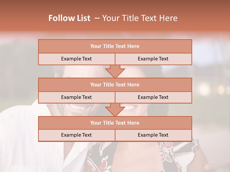 Romantic Embracing Candid PowerPoint Template