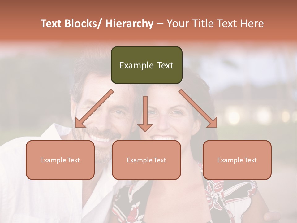 Romantic Embracing Candid PowerPoint Template