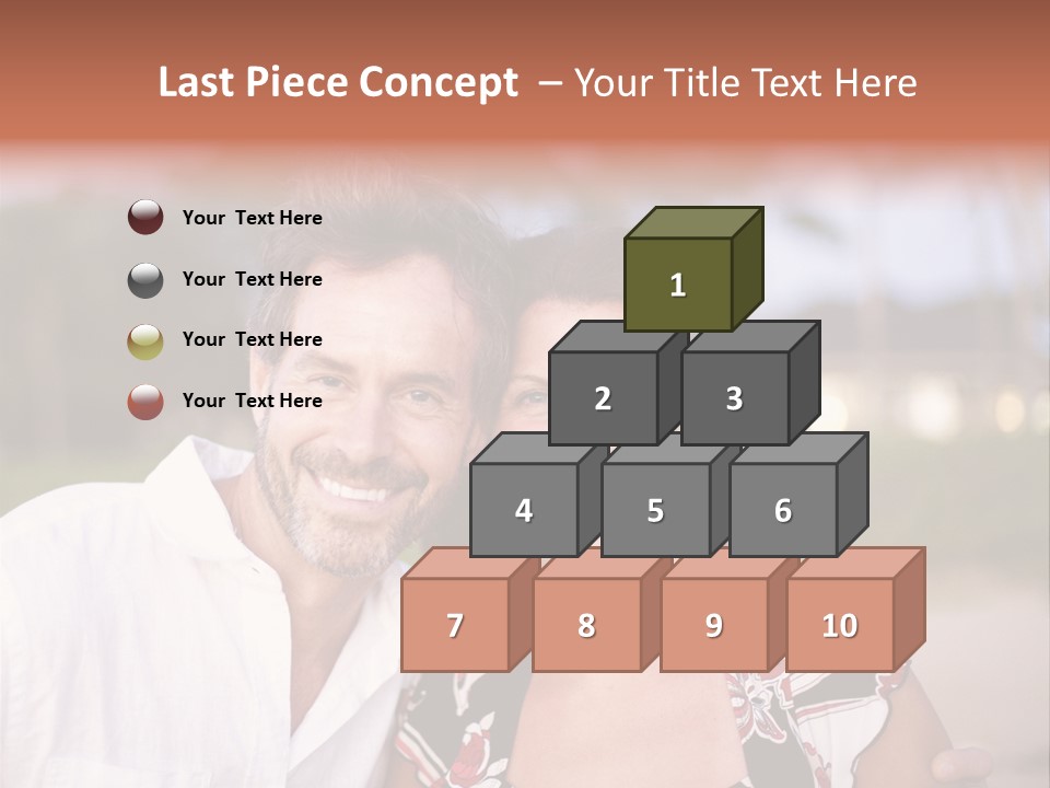 Romantic Embracing Candid PowerPoint Template