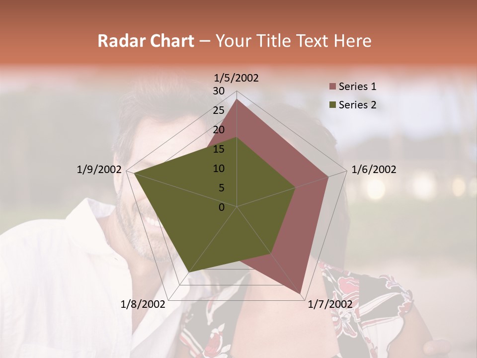 Romantic Embracing Candid PowerPoint Template