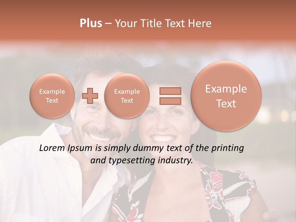 Romantic Embracing Candid PowerPoint Template