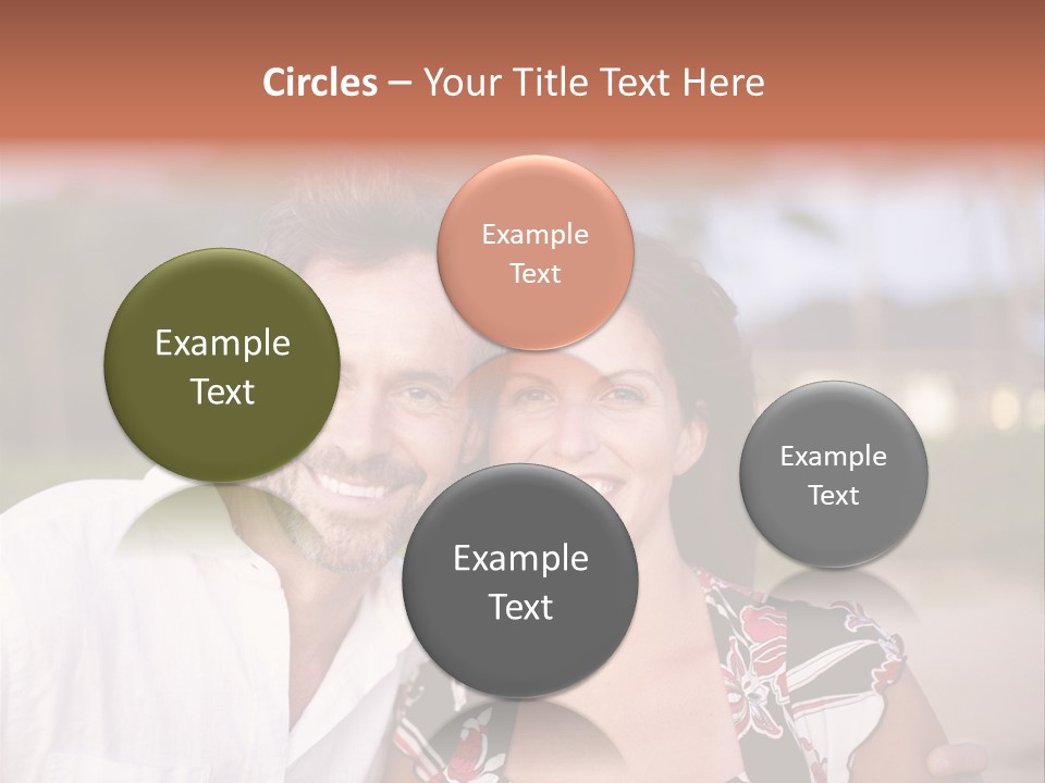 Romantic Embracing Candid PowerPoint Template