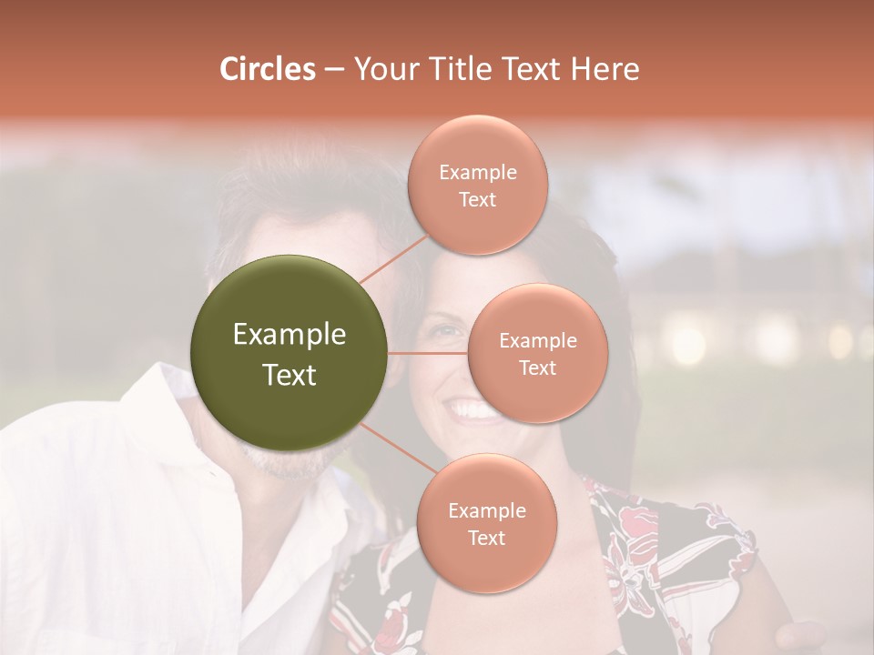 Romantic Embracing Candid PowerPoint Template