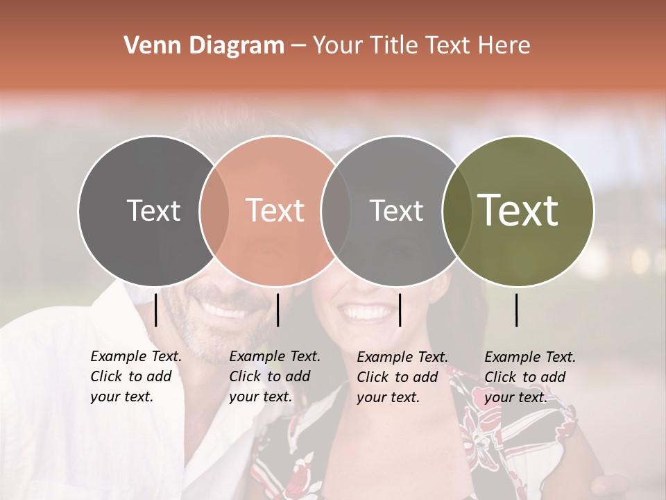 Romantic Embracing Candid PowerPoint Template