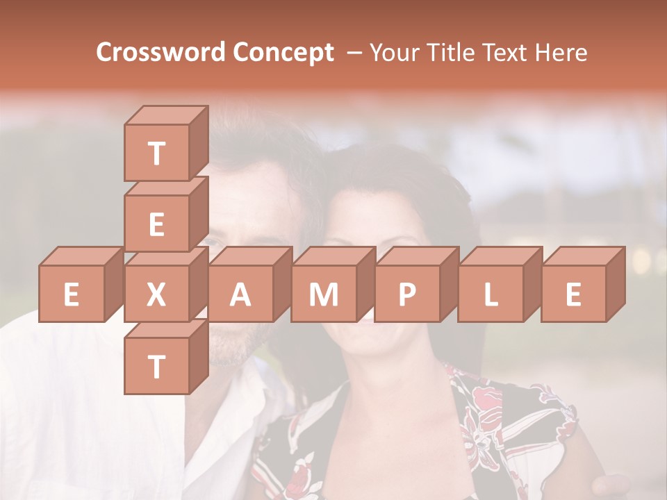 Romantic Embracing Candid PowerPoint Template