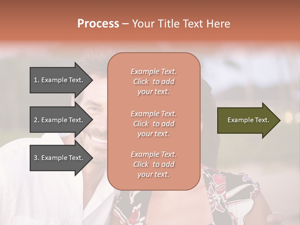Romantic Embracing Candid PowerPoint Template