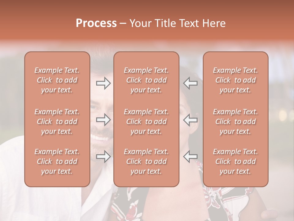 Romantic Embracing Candid PowerPoint Template