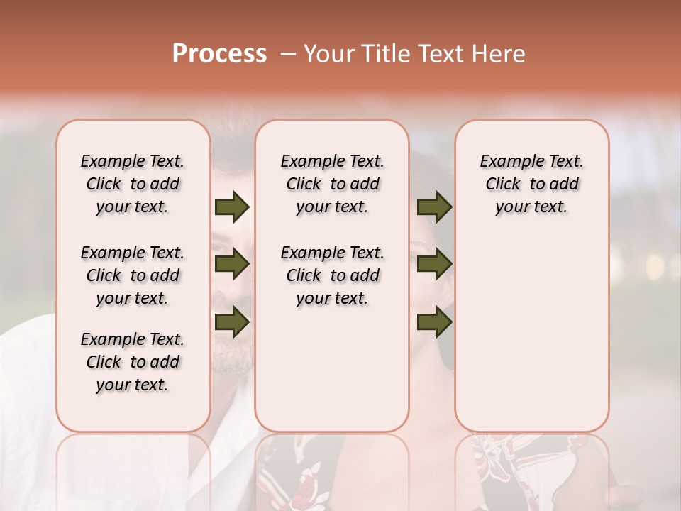 Romantic Embracing Candid PowerPoint Template