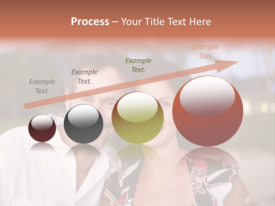 Romantic Embracing Candid PowerPoint Template