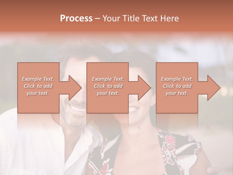 Romantic Embracing Candid PowerPoint Template