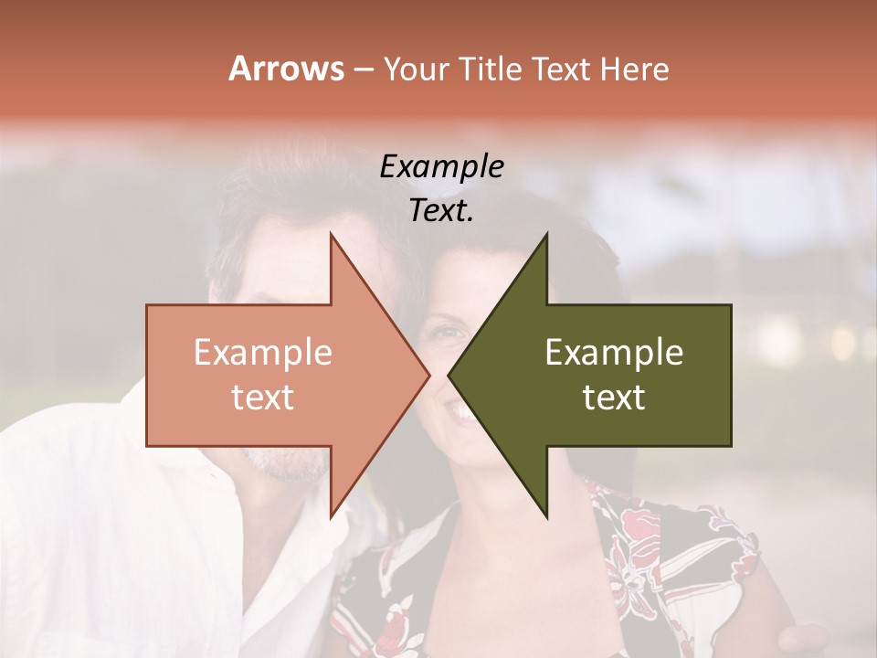 Romantic Embracing Candid PowerPoint Template
