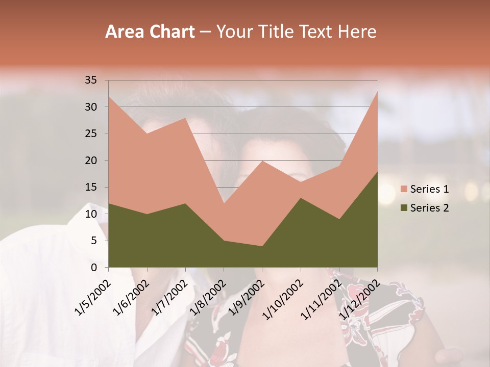 Romantic Embracing Candid PowerPoint Template