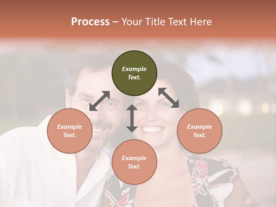 Romantic Embracing Candid PowerPoint Template