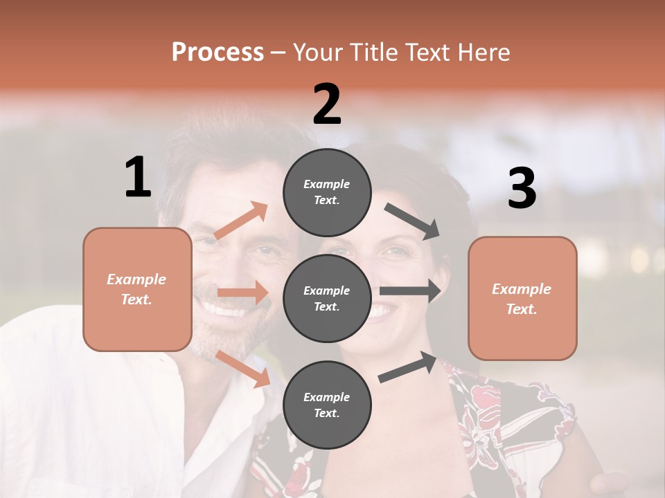 Romantic Embracing Candid PowerPoint Template