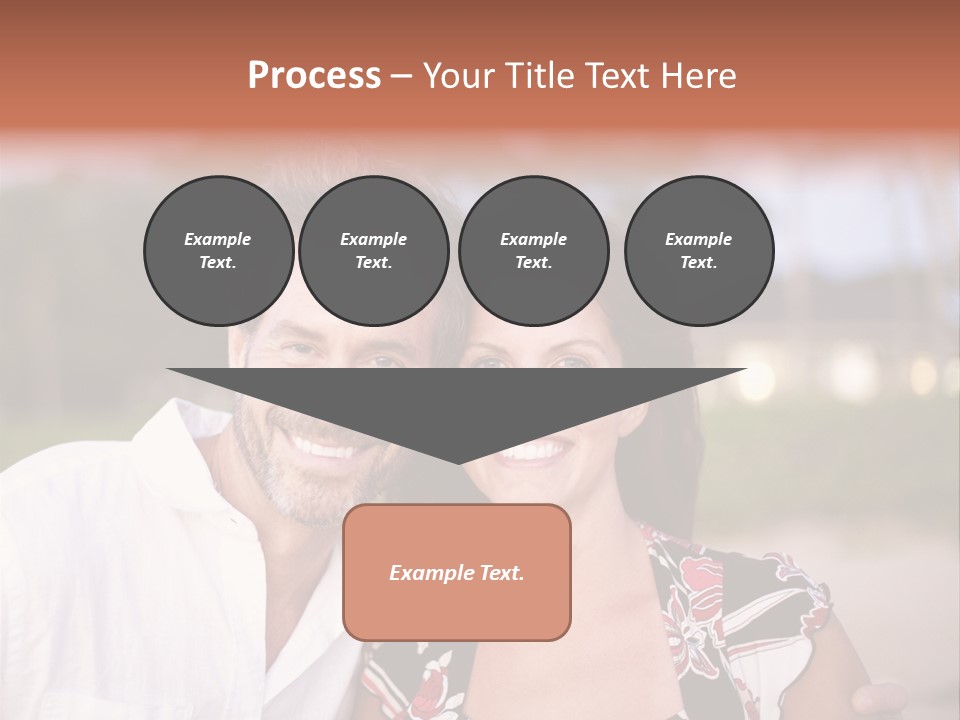 Romantic Embracing Candid PowerPoint Template