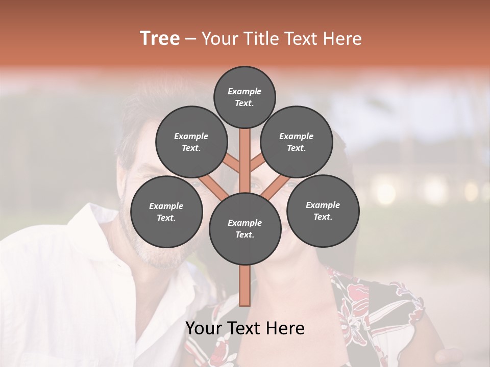 Romantic Embracing Candid PowerPoint Template