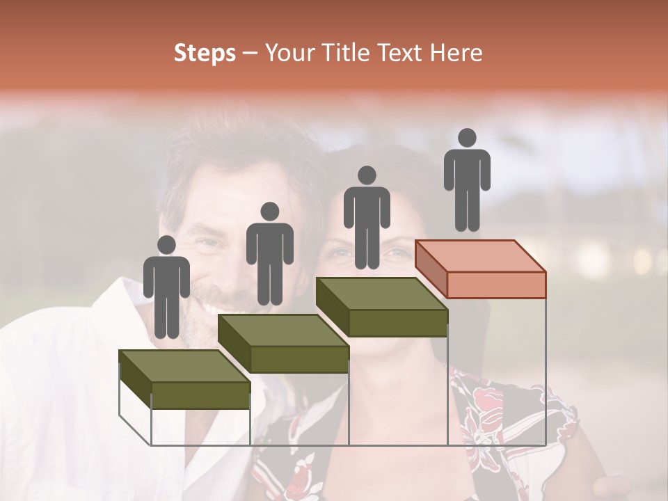 Romantic Embracing Candid PowerPoint Template