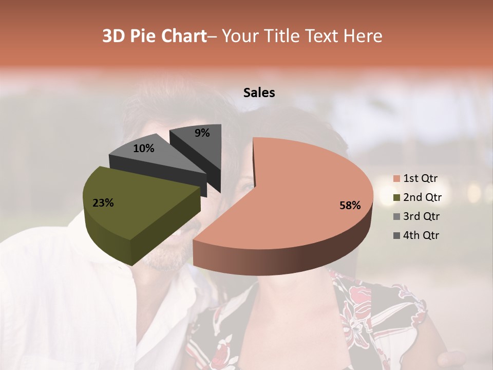 Romantic Embracing Candid PowerPoint Template