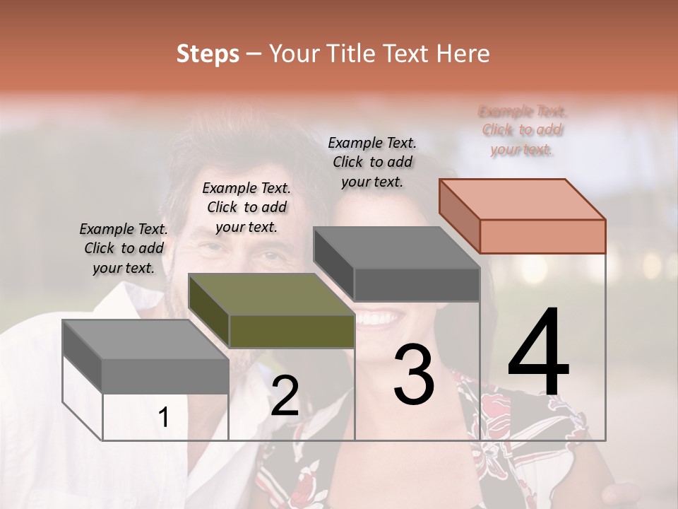 Romantic Embracing Candid PowerPoint Template