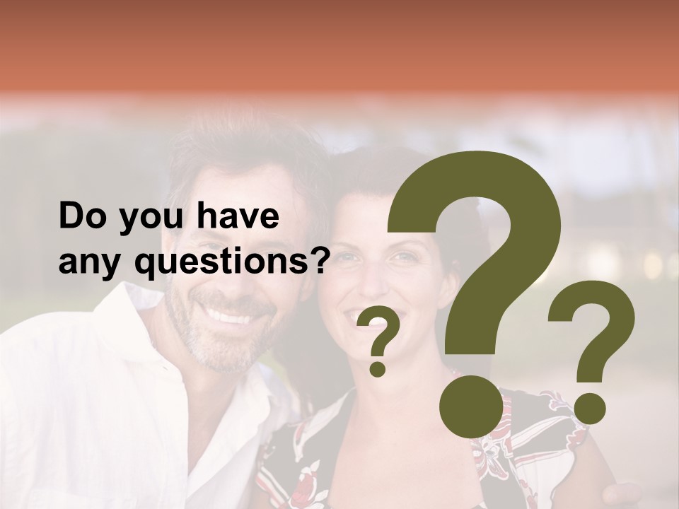 Romantic Embracing Candid PowerPoint Template