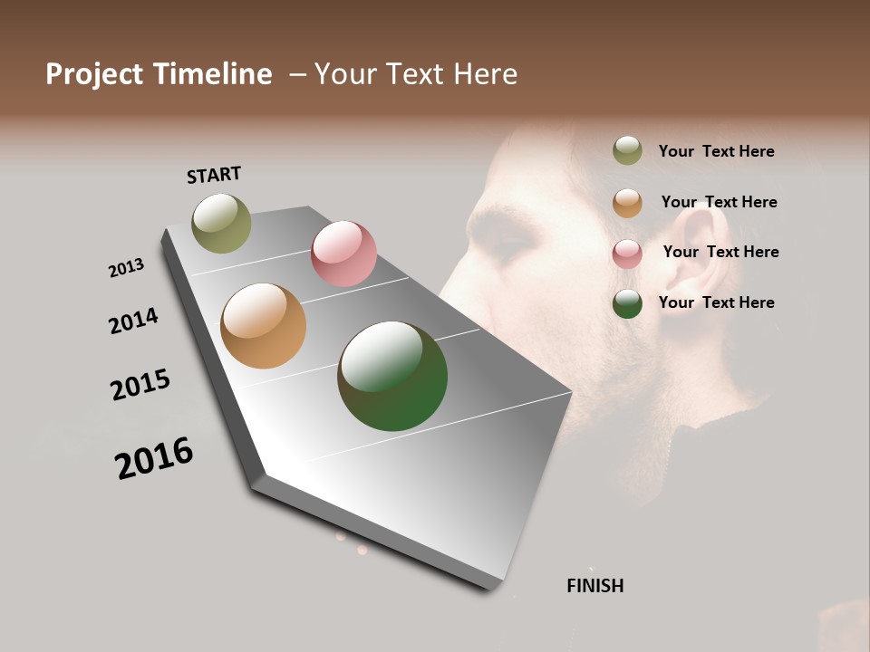 Ridiculous Successful Guy Sparkle PowerPoint Template