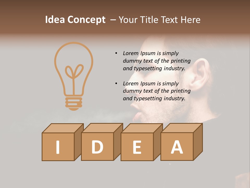 Ridiculous Successful Guy Sparkle PowerPoint Template