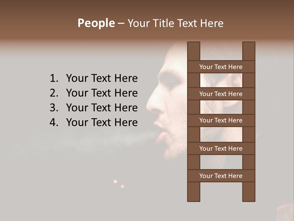 Ridiculous Successful Guy Sparkle PowerPoint Template