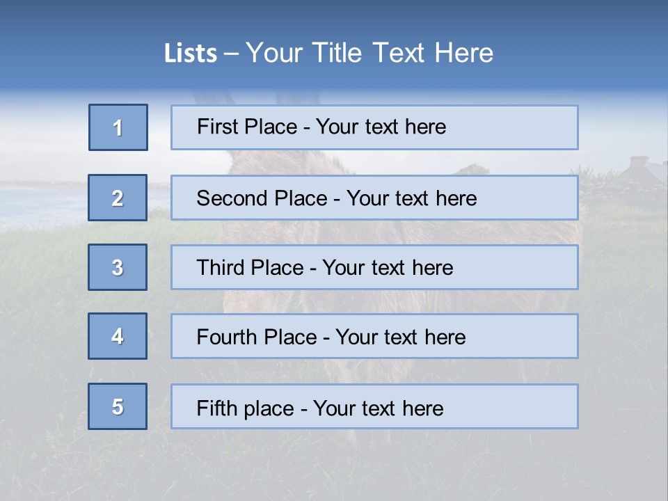 Clean Cut North American Boss PowerPoint Template
