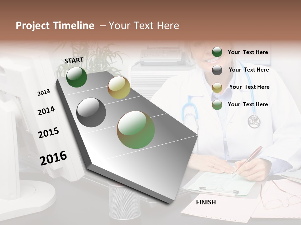 Farcical Manager Hilarious PowerPoint Template