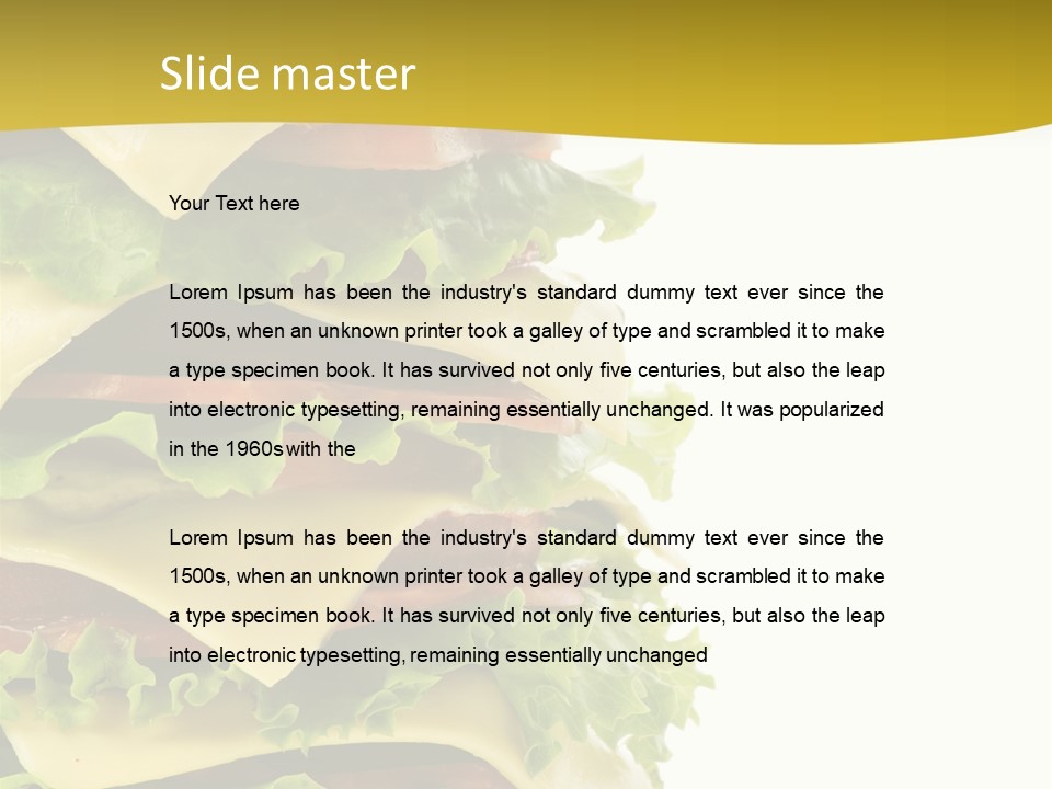 Man North American Pleasure PowerPoint Template