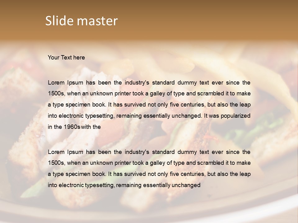 Caucasian Tropical Witty PowerPoint Template