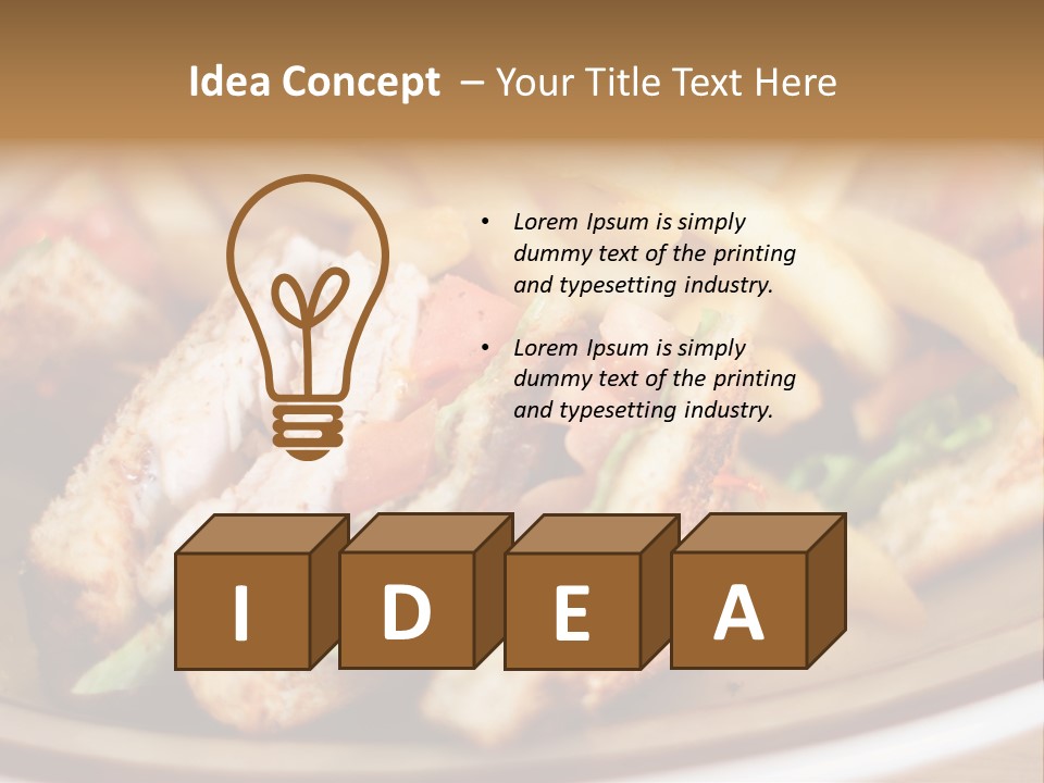 Caucasian Tropical Witty PowerPoint Template