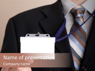 Successful Guy Mature Candid PowerPoint Template