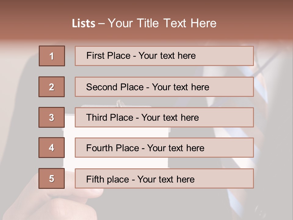 Successful Guy Mature Candid PowerPoint Template