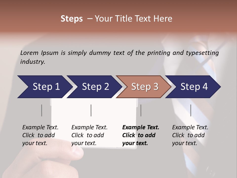 Successful Guy Mature Candid PowerPoint Template