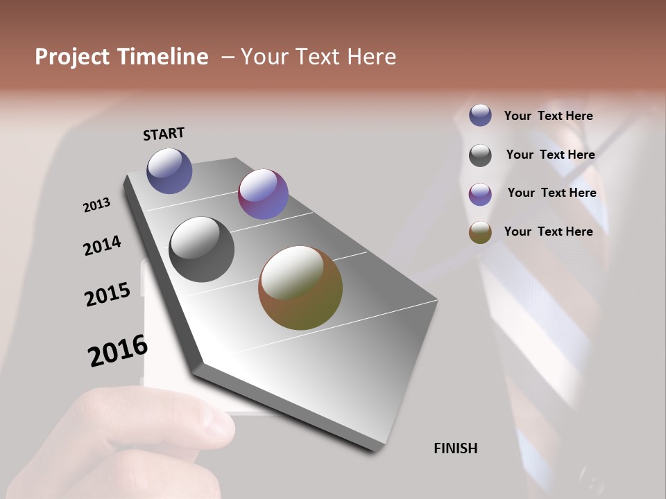 Successful Guy Mature Candid PowerPoint Template