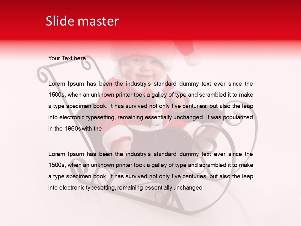 Mustache Laughter Blue Eyes PowerPoint Template