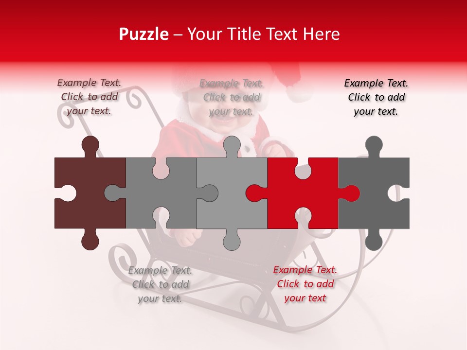 Mustache Laughter Blue Eyes PowerPoint Template