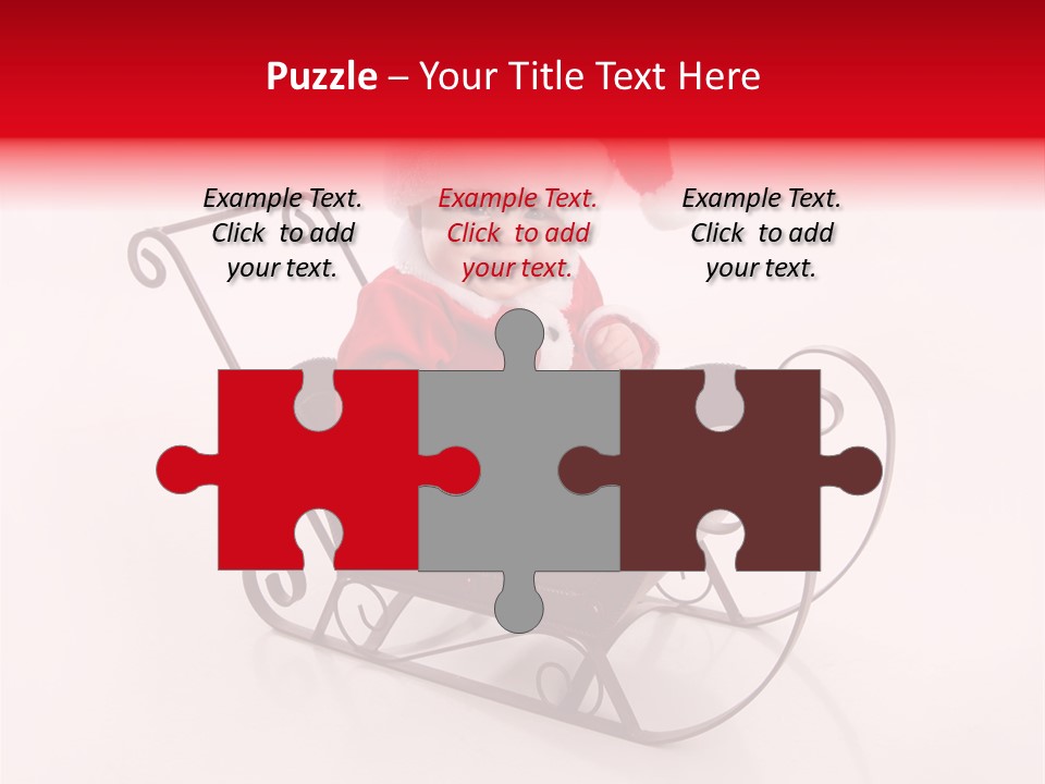 Mustache Laughter Blue Eyes PowerPoint Template