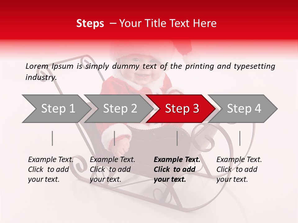 Mustache Laughter Blue Eyes PowerPoint Template