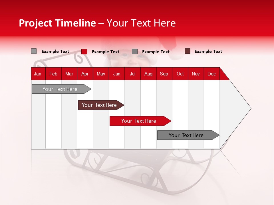 Mustache Laughter Blue Eyes PowerPoint Template